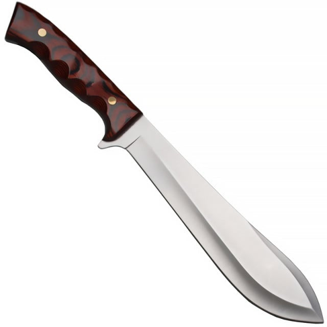 Încărcați imaginea în vizualizatorul Galerie, Cutit Muela MACHETE,maner lemn presat coral, lama 22cm
