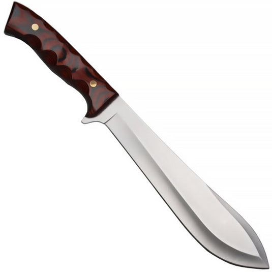 Cutit Muela MACHETE,maner lemn presat coral, lama 22cm