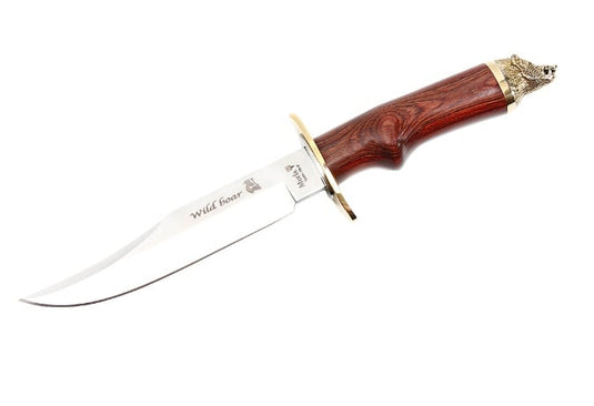 Cutit Muela WILDBOAR-16R, maner lemn presat trandafir, lama 16cm
