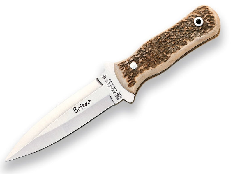 Încărcați imaginea în vizualizatorul Galerie, Cutit Bushcraft Joker Montes, maner corn cerb, lama full tang 10cm CC18
