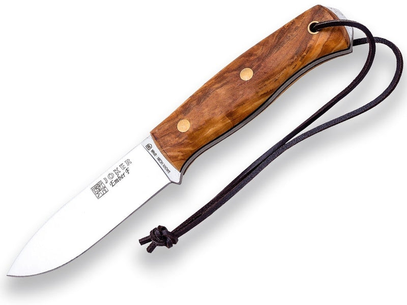 Încărcați imaginea în vizualizatorul Galerie, Cutit pentru Outdoor Joker Canadiense BS9, maner lemn de nuc, lama full tang 10.5cm CN114
