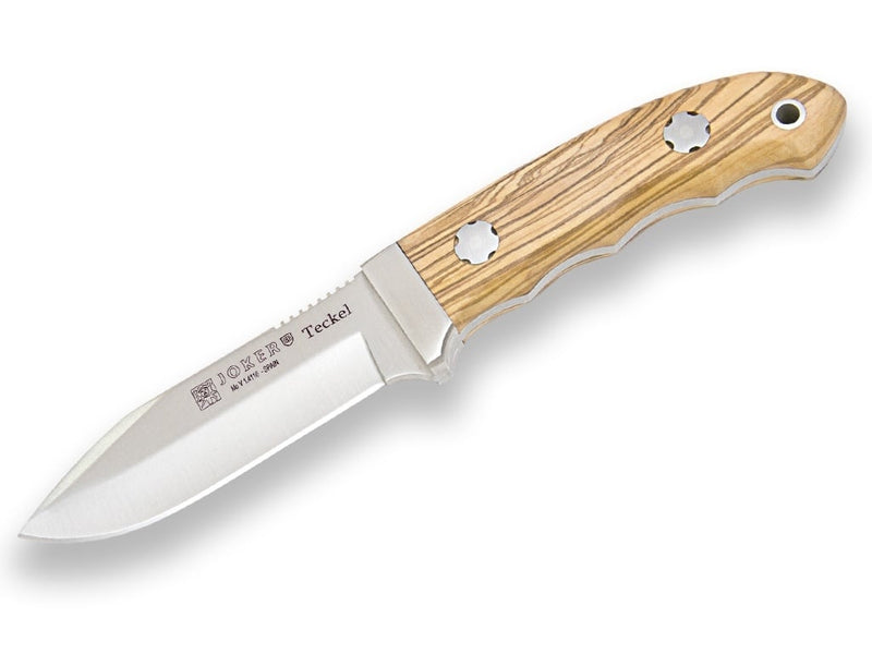 Load image into Gallery viewer, Cutit pentru Outdoor Joker Bushcrafter, maner lemn maslin, lama full tang 10.5cm CO120
