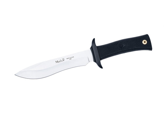 Cutit Outdoor Muela 85-181, maner cauciuc si zamak negru lama 18cm