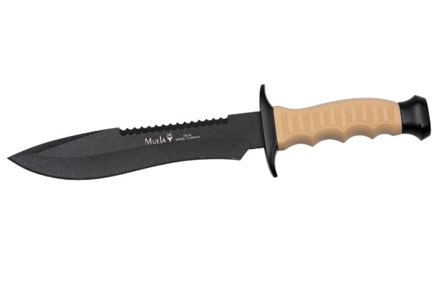 Load image into Gallery viewer, Cutit Outdoor Muela 85-181, maner cauciuc si zamak negru lama 18cm
