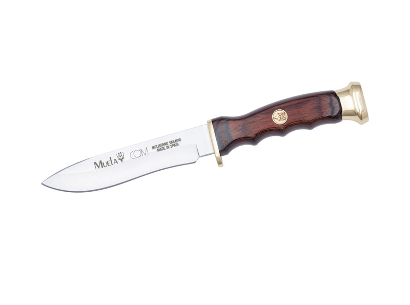 Încărcați imaginea în vizualizatorul Galerie, Cutit Outdoor Muela COMF-10,maner lemn presat coral, lama 10.5 cm
