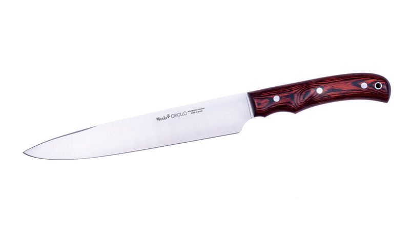 Încărcați imaginea în vizualizatorul Galerie, Cutit Outdoor Muela CRIOLLO-20R,maner lemn presat de coral, lama 20.5 cm
