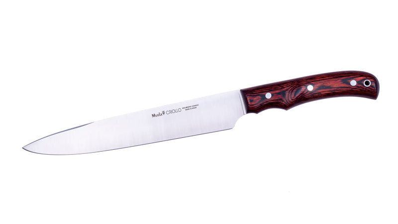 Încărcați imaginea în vizualizatorul Galerie, Cutit Outdoor Muela CRIOLLO-20R,maner lemn presat de coral, lama 20.5 cm

