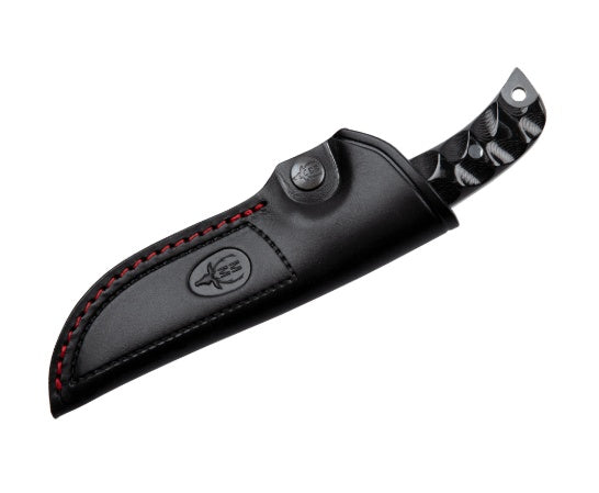 Încărcați imaginea în vizualizatorul Galerie, Cutit Outdoor Muela HUSKY-10M.DX,maner micarta 3D neagru albastru, lama 10 cm
