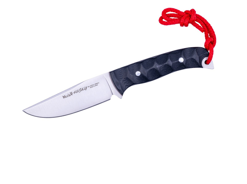 Încărcați imaginea în vizualizatorul Galerie, Cutit Outdoor Muela HUSKY-10M.DX,maner micarta 3D neagru albastru, lama 10 cm
