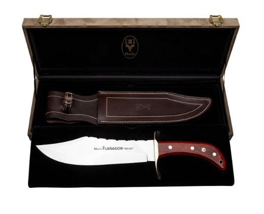 Cutit Outdoor Muela LENADOR-25R, maner lemn trandafir, lama 25cm