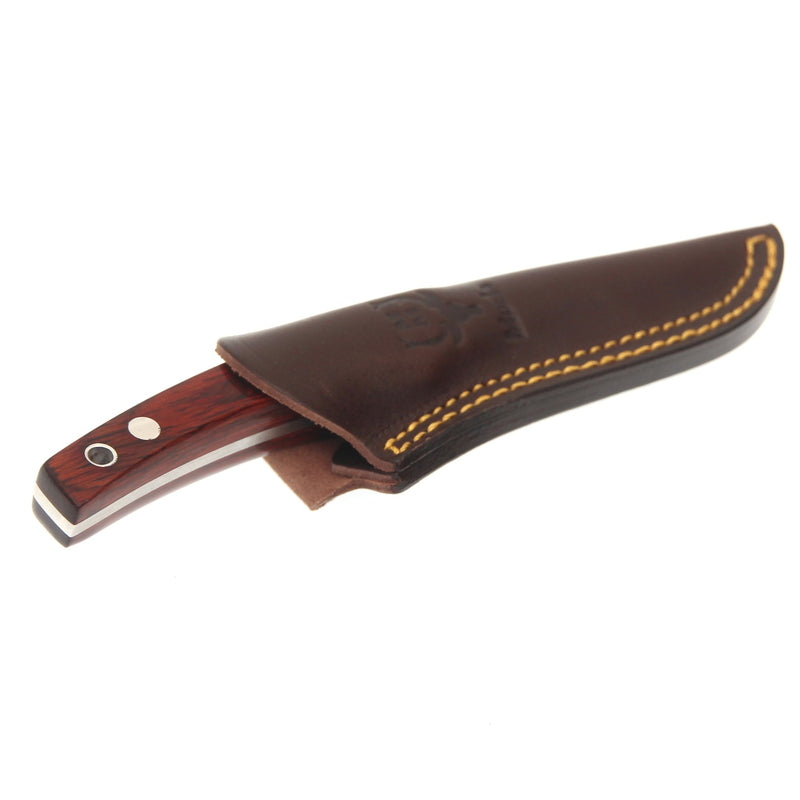 Încărcați imaginea în vizualizatorul Galerie, Cutit Outdoor Muela LM-8R,maner lemn presat trandafir, lama 9 cm
