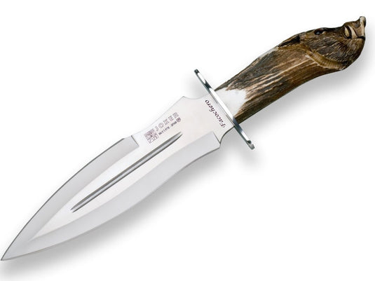 Cutit pentru injunghiere Joker Chamois, maner corn cerb, lama 33cm CC30
