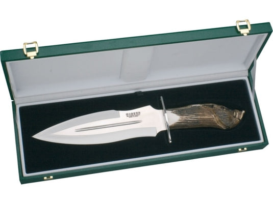 Cutit pentru injunghiere Joker Facochero, maner corn cerb, lama 25.5cm CTJ42