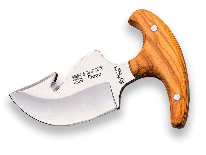 Încărcați imaginea în vizualizatorul Galerie, Cutit pentru jupuit Joker Cebra, maner lemn maslin, lama 11cm CO39
