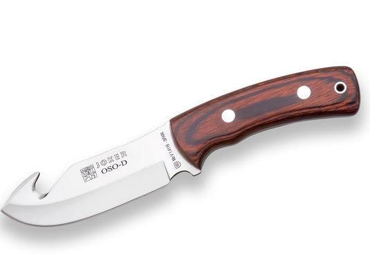 Cutit pentru jupuit Joker Oso D, maner lemn stamina, lama 12cm CR56