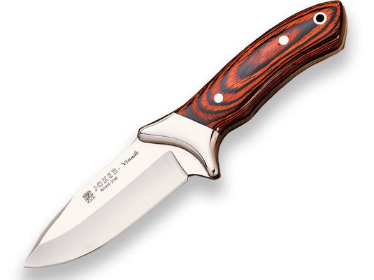 Cutit pentru jupuit Joker Venado, maner lemn stamina, lama full tang 11cm CR66