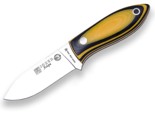 Cutit pentru Outdoor Joker Avispa S BS9, maner nuc, lama full tang 8cm CN121