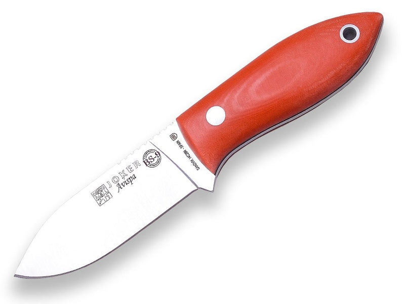 Load image into Gallery viewer, Cutit pentru Outdoor Joker Avispa BS9, maner micarta, lama full tang 7.5cm CM117
