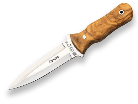 Cutit pentru Outdoor Joker Botero, maner lemn stamina, lama full tang 12cm CR67