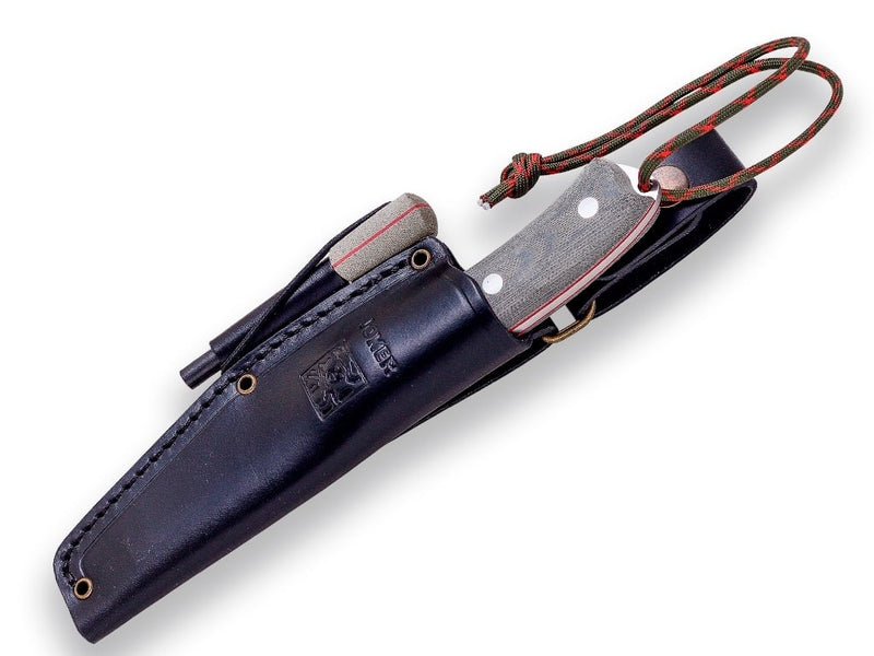 Încărcați imaginea în vizualizatorul Galerie, Cutit pentru Outdoor Joker Bushcrafter, maner micarta, lama full tang 10.5cm CV120-P
