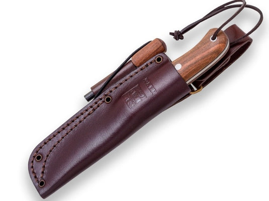 Cutit pentru Outdoor Joker Campero BS9, maner lemn de nuc, lama full tang 10.5cm CN112-P