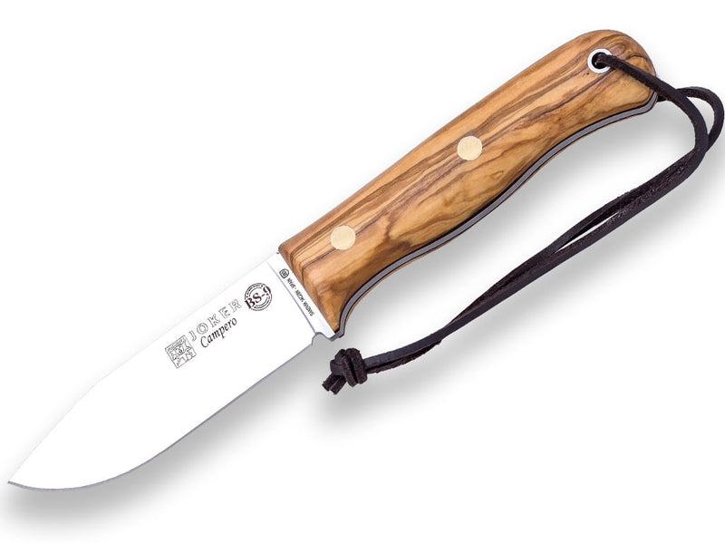 Încărcați imaginea în vizualizatorul Galerie, Cutit pentru Outdoor Joker Botero, maner lemn maslin, lama full tang 13cm CO67
