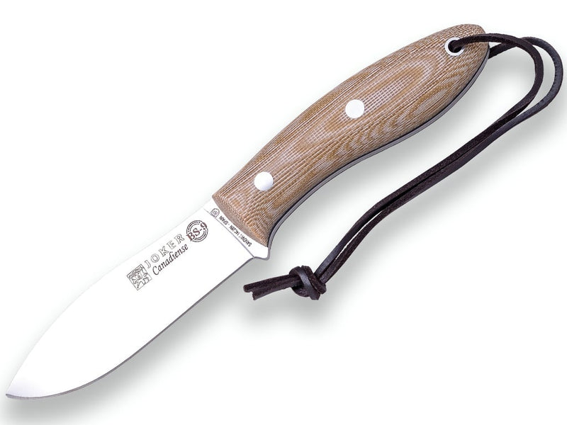 Încărcați imaginea în vizualizatorul Galerie, Cutit pentru Outdoor Joker Nordico BS9, maner micarta, lama full tang 10cm CM115
