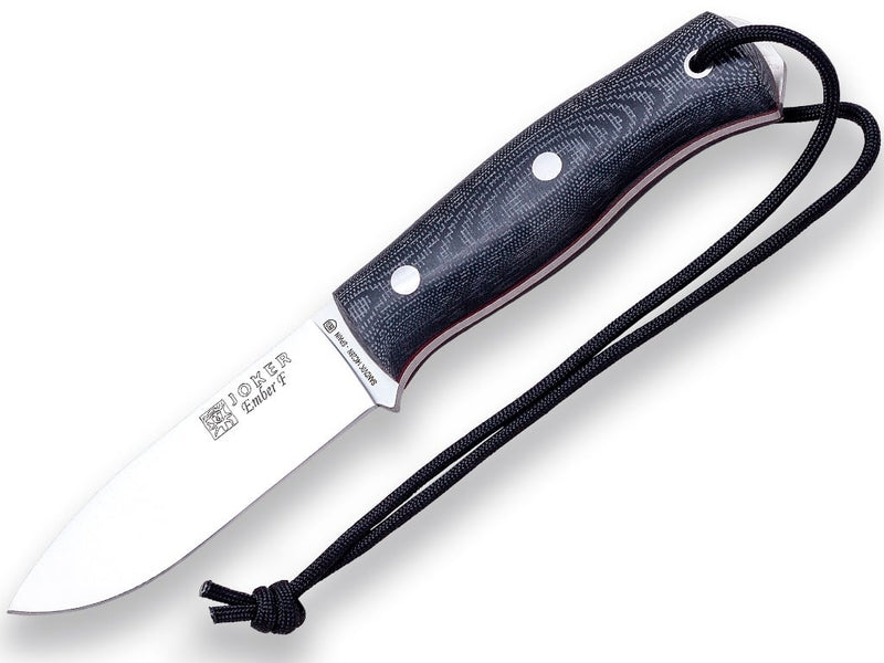 Încărcați imaginea în vizualizatorul Galerie, Cutit pentru Outdoor Joker Ember Flat, maner micarta, lama full tang 10.5cm CM123

