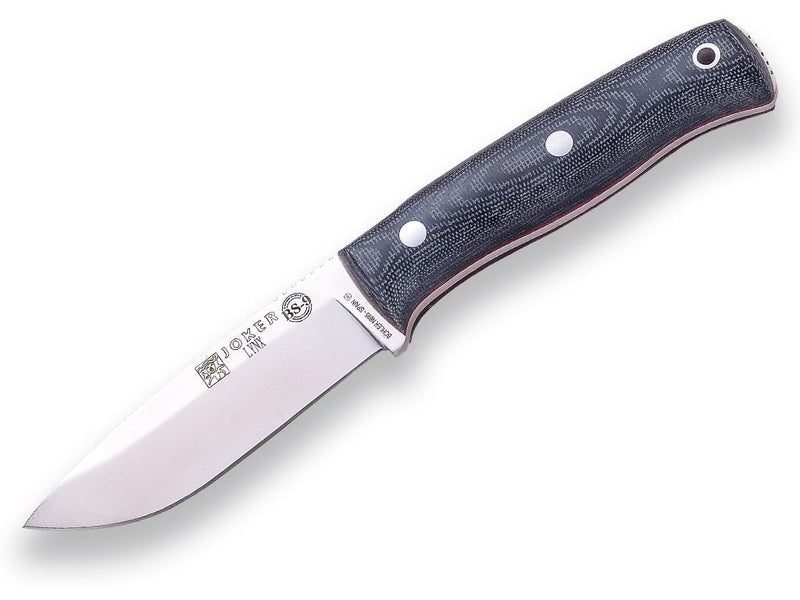 Încărcați imaginea în vizualizatorul Galerie, Cutit pentru Outdoor Joker Lynx BS9, maner micarta, lama full tang 10.5cm CN111
