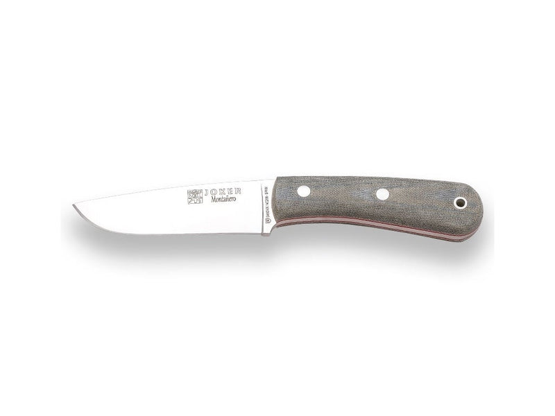 Încărcați imaginea în vizualizatorul Galerie, Cutit pentru Outdoor Joker Montanero, maner micarta, lama full tang 11cm CV134
