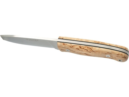 Cutit pentru outdoor Joker Montes II, maner lemn mesteacan cret, lama full tang 11cm CL58