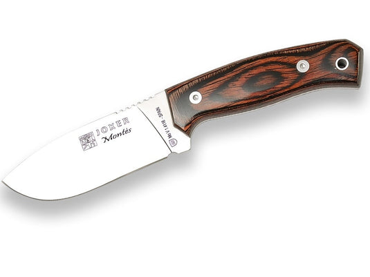 Cutit pentru Outdoor Joker Oso, maner lemn stamina, lama full tang 12cm CR49