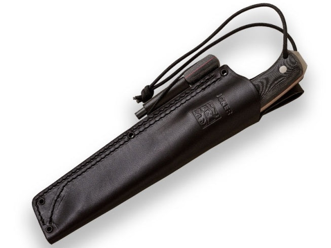 Load image into Gallery viewer, Cutit pentru Outdoor Joker Nomad, maner micarta, lama full tang 16.5cm CM137-P

