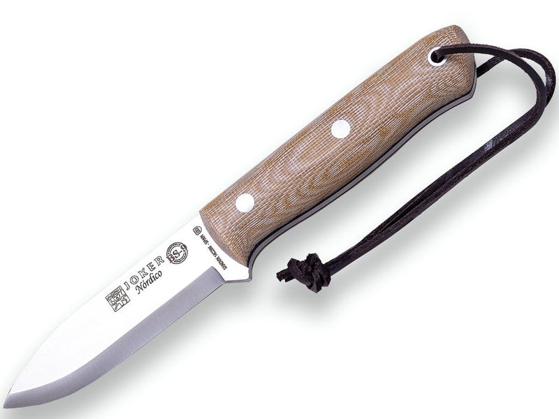 Load image into Gallery viewer, Cutit pentru Outdoor Joker Nordic Survival BS9, maner micarta, lama full tang 10cm CM119
