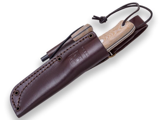 Încărcați imaginea în vizualizatorul Galerie, Cutit pentru Outdoor Joker Nordic Survival BS9, maner micarta, lama full tang 10cm CM119-P

