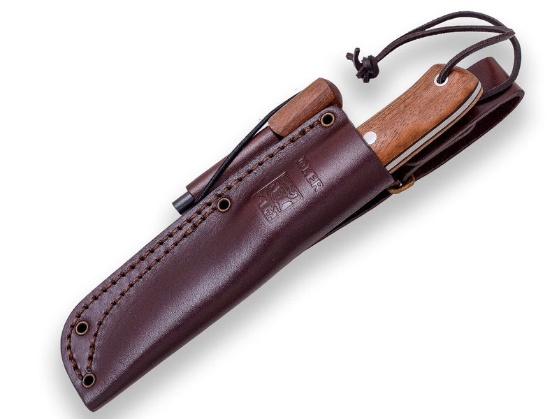 Încărcați imaginea în vizualizatorul Galerie, Cutit pentru Outdoor Joker Nordico BS9, maner lemn de nuc, lama full tang 10cm CN115-P
