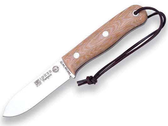 Cutit pentru Outdoor Joker Trampero BS9, maner micarta, lama full tang 10cm CM113