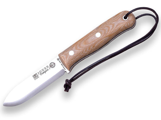 Cutit pentru Outdoor Joker Trampero Scandi, maner micarta, lama full tang 10cm CM124-P