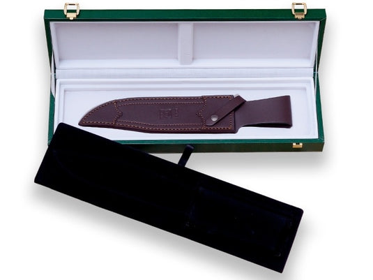 Cutit pentru vanatoare Joker Bowie 25, maner corn cerb, lama 25cm CTJ101