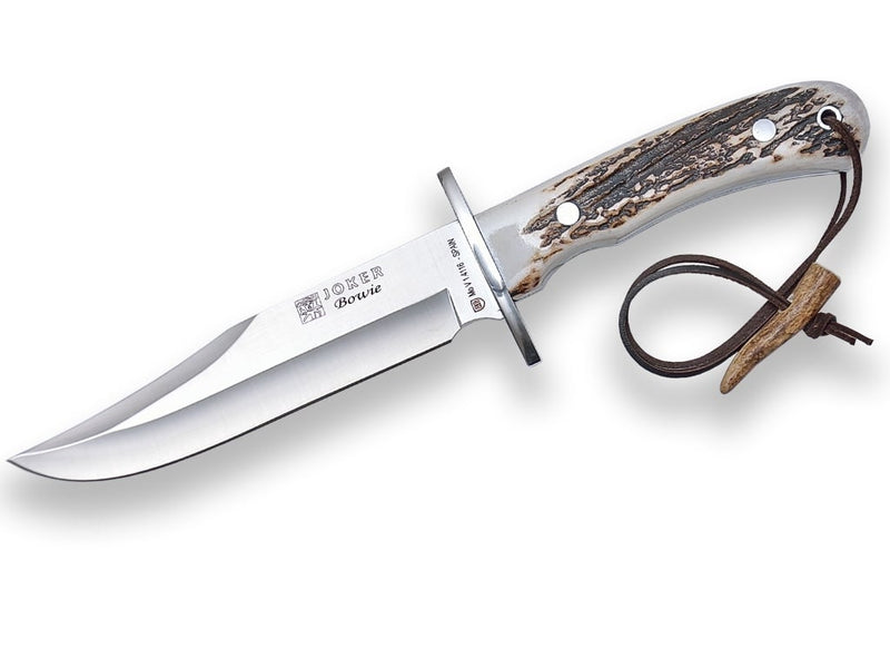 Load image into Gallery viewer, Cutit pentru vanatoare Joker Montes II, maner corn cerb, lama full tang 10.5cm CC08
