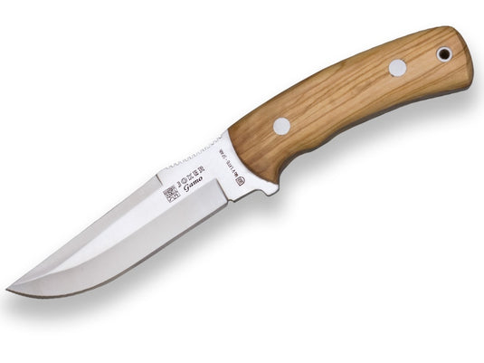 Cutit pentru vanatoare Joker Gamo, maner lemn stamina, lama full tang 15cm CR51