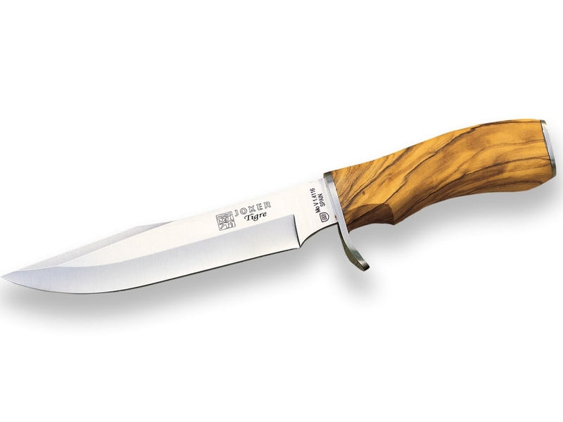 Load image into Gallery viewer, Cutit pentru vanatoare Joker Tigre, maner lemn maslin, lama 14cm CO33
