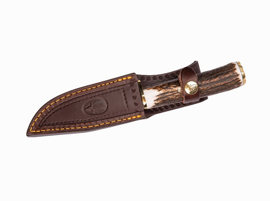 Cutit Vanatoare Muela Braco-11DAM, maner corn de cerb lama 11 cm