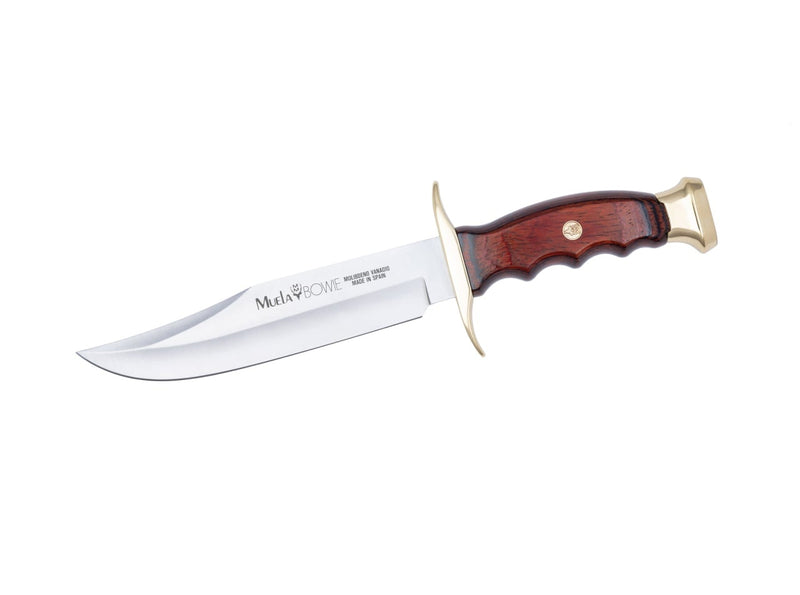 Încărcați imaginea în vizualizatorul Galerie, Cutit Vanatoare Muela Bufalo-17M, maner lemn de coral negru, lama 17 cm
