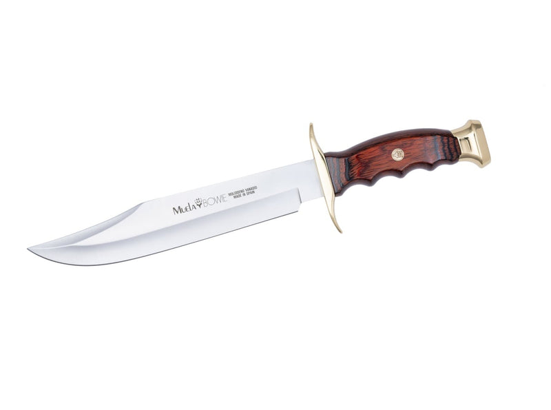 Încărcați imaginea în vizualizatorul Galerie, Cutit Vanatoare Muela BW-16,maner lemn presat de coral, lama 16 cm
