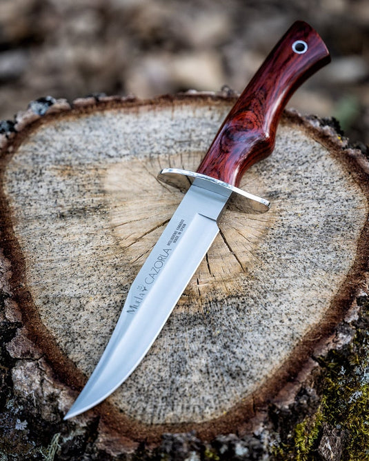 Cutit Vanatoare Muela CAZ-16R,maner lemn trandafir, lama 16 cm