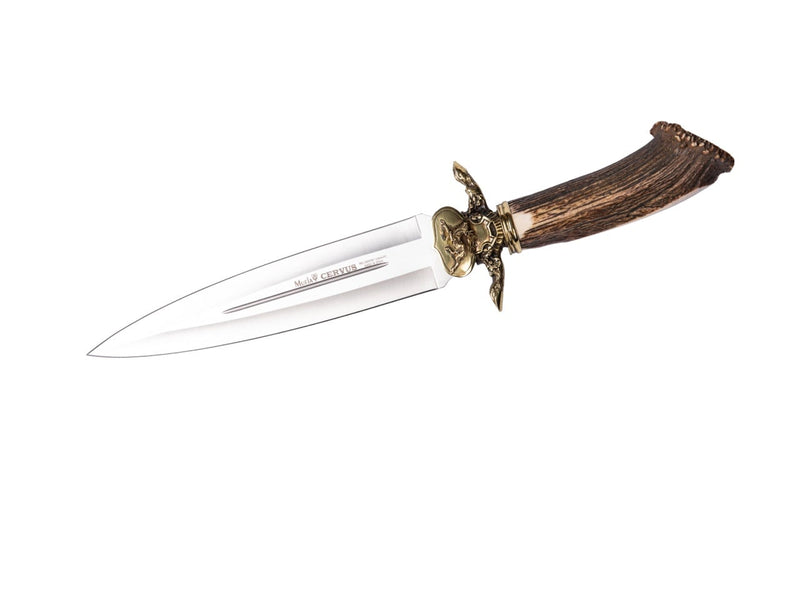 Încărcați imaginea în vizualizatorul Galerie, Cutit Vanatoare Muela Cervus-26L,maner corn de cerb, lama 25.5 cm
