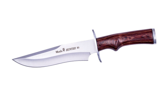 Cutit Vanatoare Muela Bufalo-17R, maner lemn de coral negru, lama 17 cm