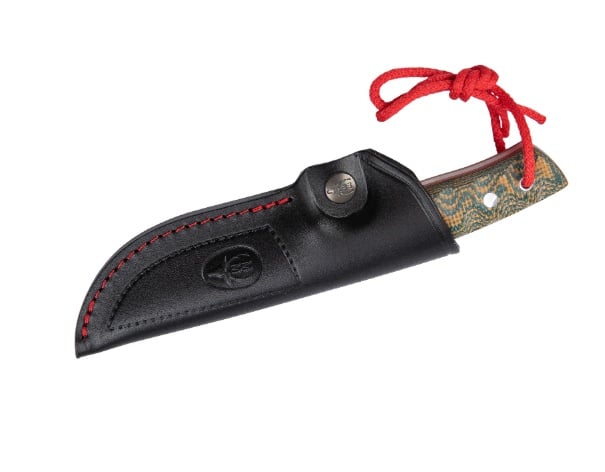 Încărcați imaginea în vizualizatorul Galerie, Cutit Vanatoare Muela KODIAK-10SV.G,maner micarta 3D brown mustard, lama 10 cm
