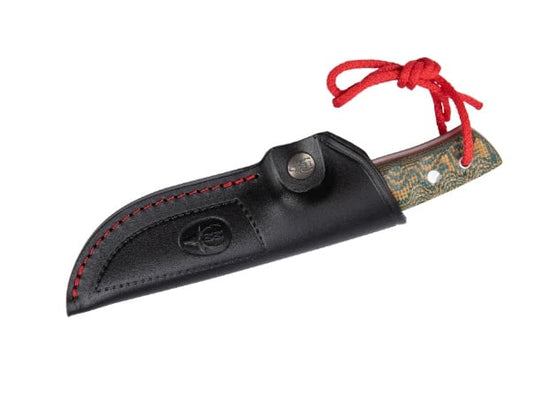 Cutit Vanatoare Muela KODIAK-10SV.G,maner micarta 3D brown mustard, lama 10 cm